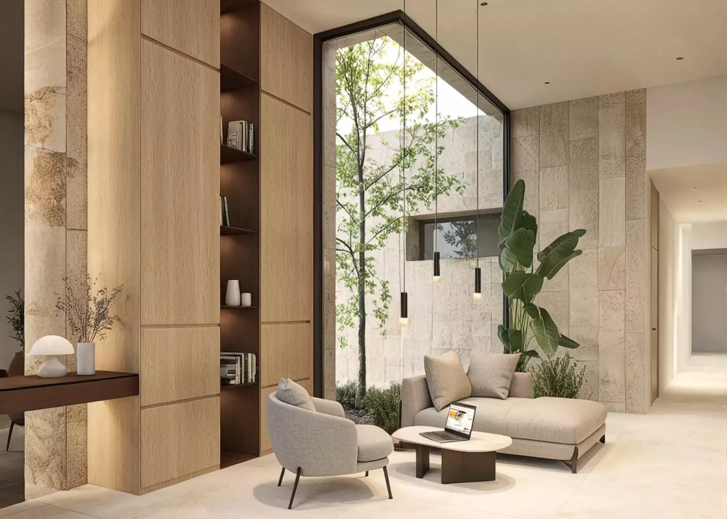 Arquitectura interior que equilibra lujo discreto y conexión con la naturaleza | E6A